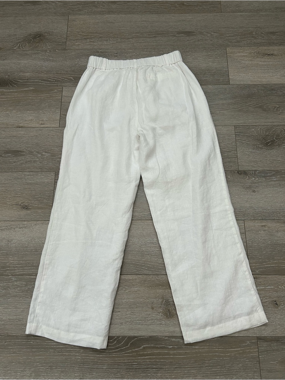 Quince White Linen Trousers for Women Size 4 - Picture 2 of 9